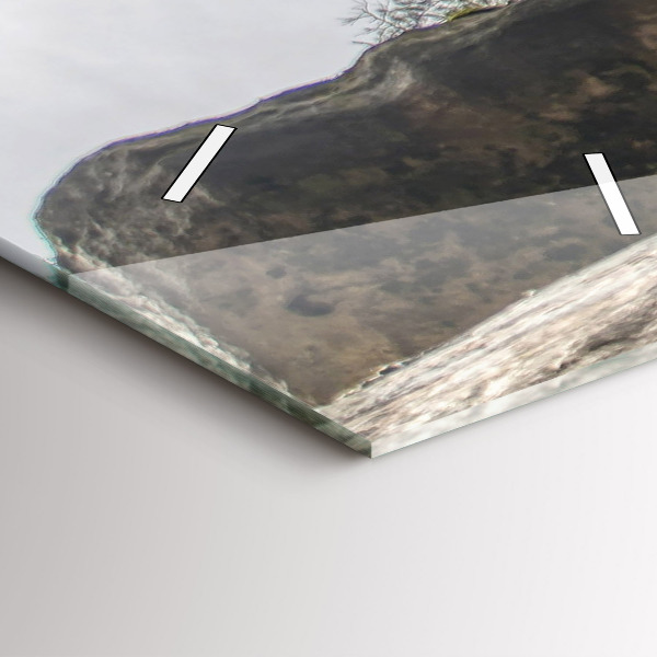 Modern vertical wall clock Rock city in the Czech Republic