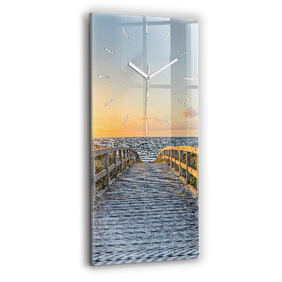 Modern vertical wall clock Beach Holidays