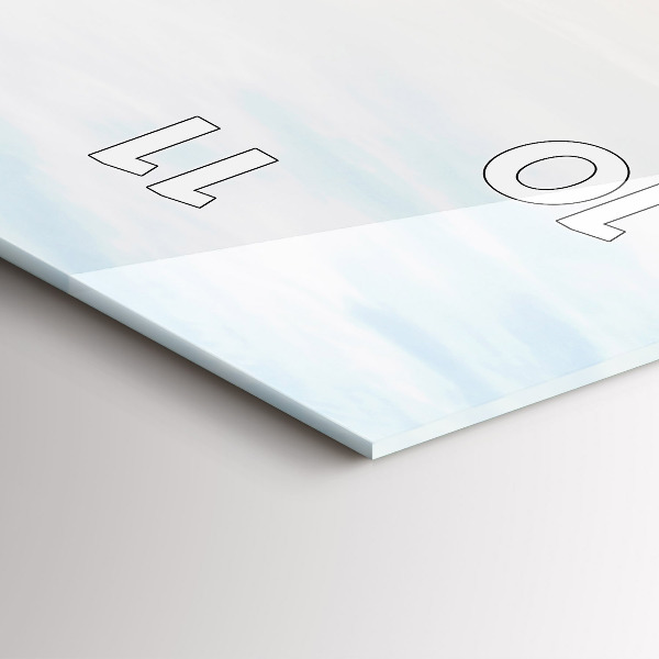 Modern vertical wall clock Sunset over the sea