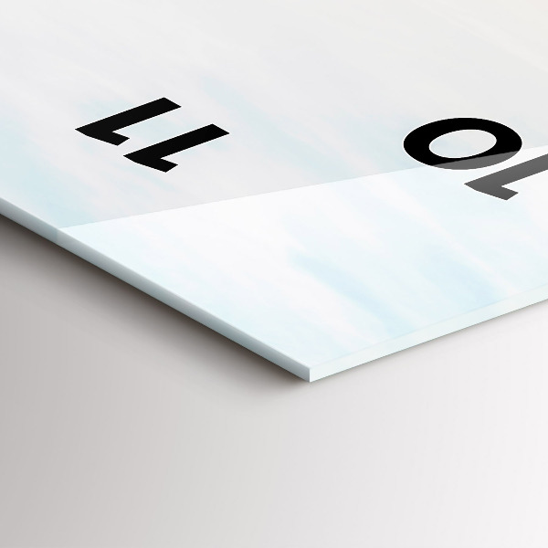 Modern vertical wall clock Sunset over the sea