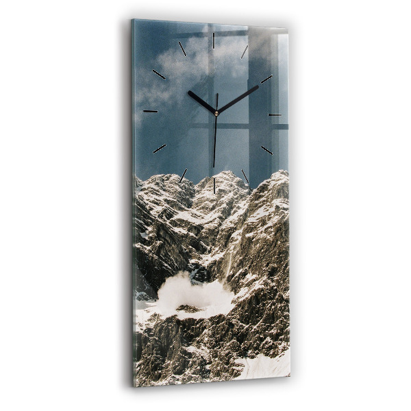 Modern vertical wall clock Watzmann Mountains