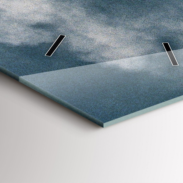 Modern vertical wall clock Watzmann Mountains