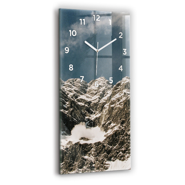 Modern vertical wall clock Watzmann Mountains