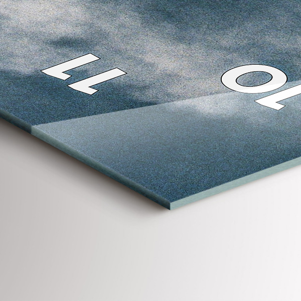 Modern vertical wall clock Watzmann Mountains