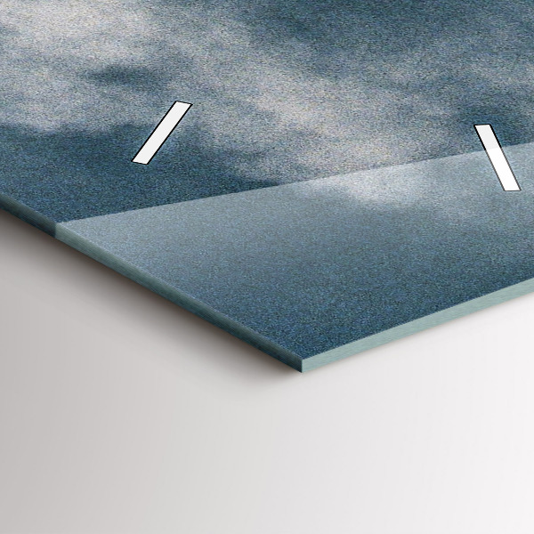 Modern vertical wall clock Watzmann Mountains