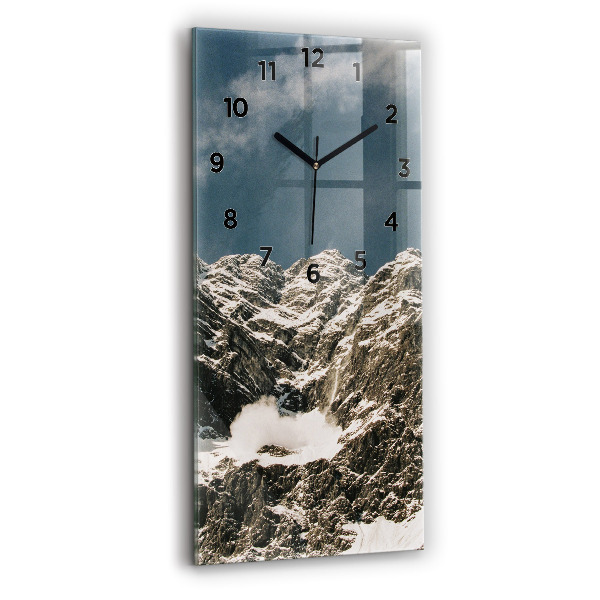 Modern vertical wall clock Watzmann Mountains