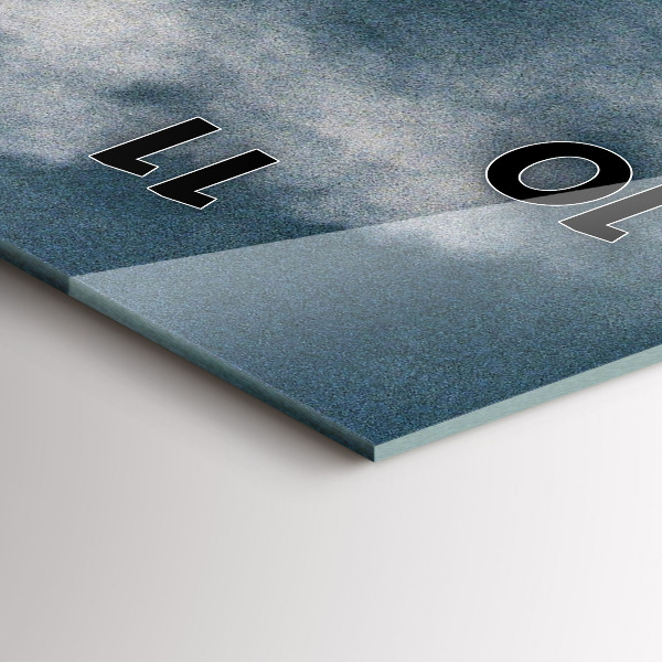 Modern vertical wall clock Watzmann Mountains