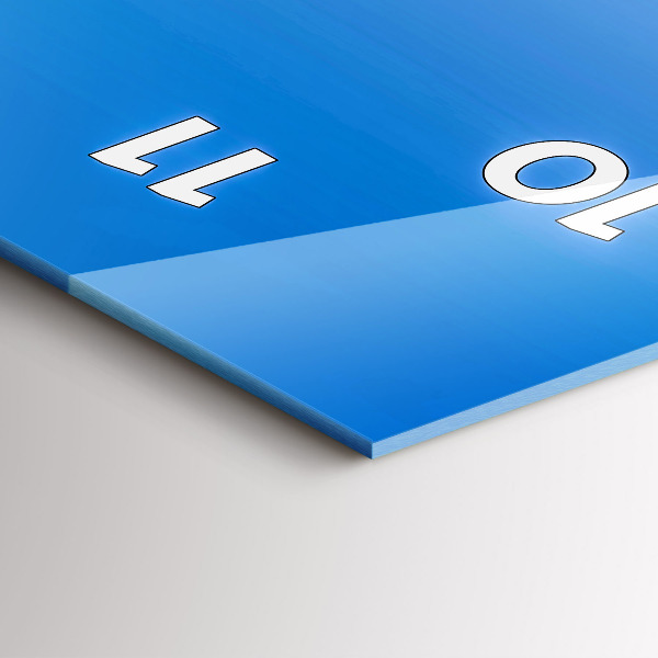 Modern vertical wall clock Spiš Castle in Slovakia