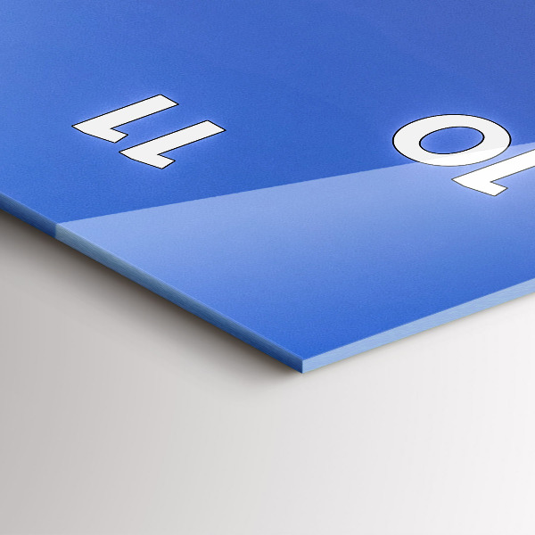 Modern vertical wall clock The city lit up at night