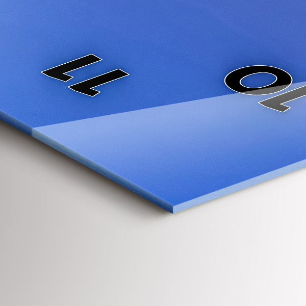 Modern vertical wall clock The city lit up at night