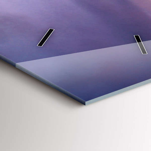 Modern vertical wall clock Stone head