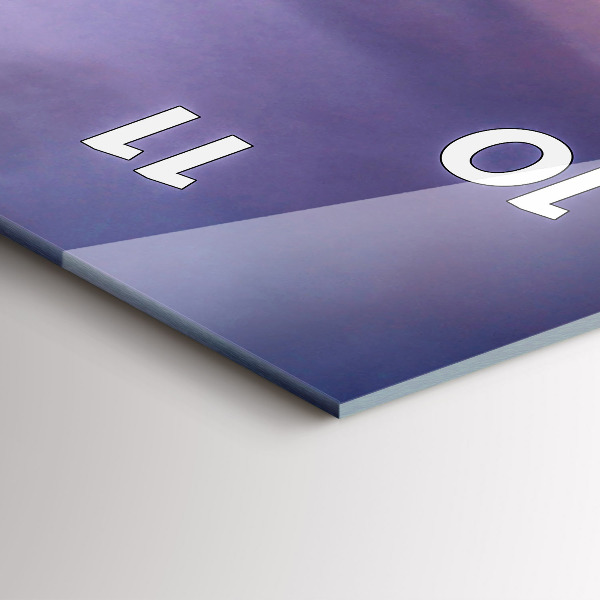 Modern vertical wall clock Stone head