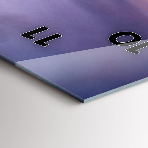 Modern vertical wall clock Stone head