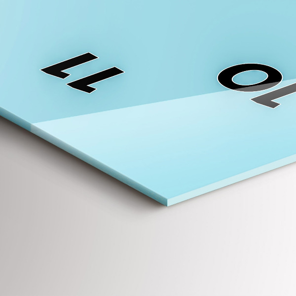 Modern vertical wall clock Architecture in the USA