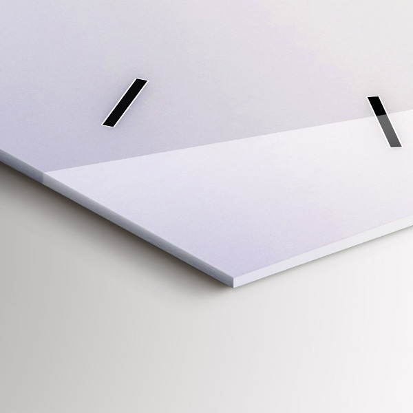 Modern vertical wall clock Lake and Pyrenees Mountains