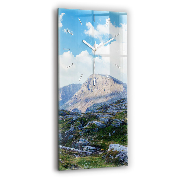 Modern vertical wall clock Rocky Landscape