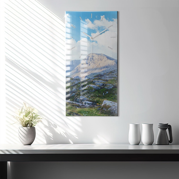 Modern vertical wall clock Rocky Landscape