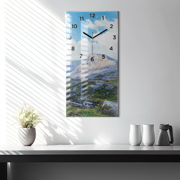 Modern vertical wall clock Rocky Landscape