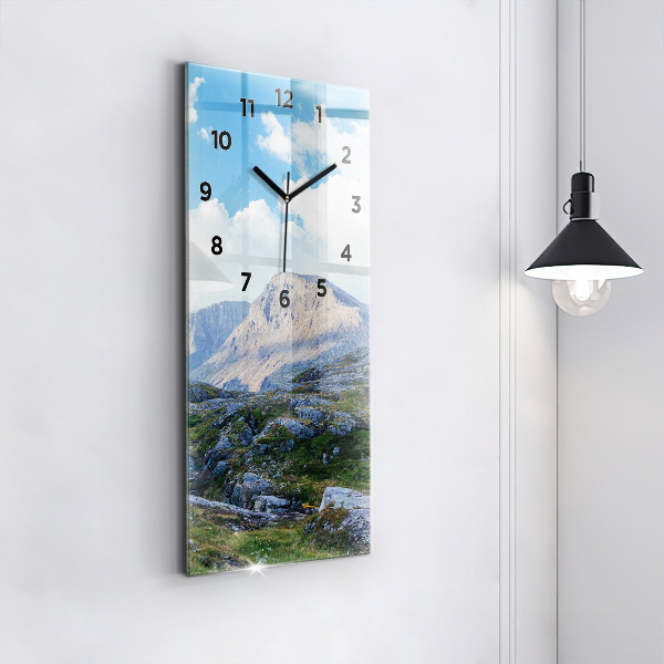 Modern vertical wall clock Rocky Landscape