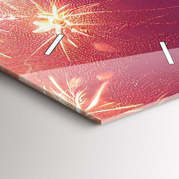 Modern vertical wall clock Philadelphia City at Night