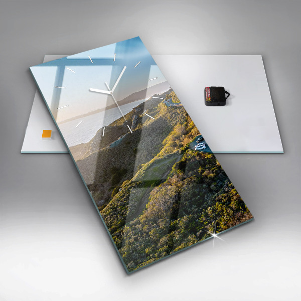 Modern vertical wall clock The Road to San Francisco