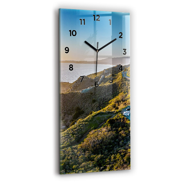 Modern vertical wall clock The Road to San Francisco