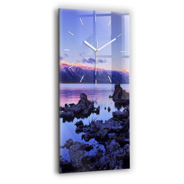 Modern vertical wall clock Lake California