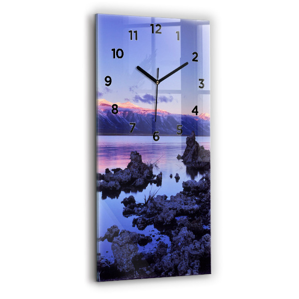 Modern vertical wall clock Lake California