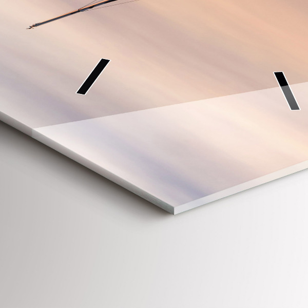 Modern vertical wall clock Lake Balaton USA