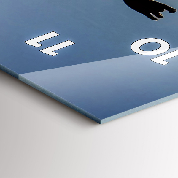 Modern vertical wall clock Spanish Dance at Sea