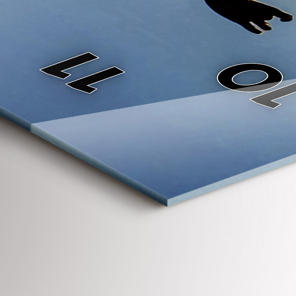 Modern vertical wall clock Spanish Dance at Sea