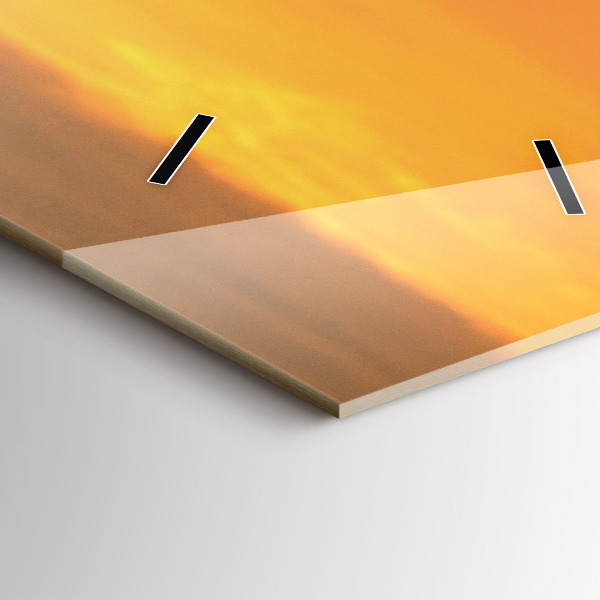 Modern vertical wall clock Lavender meadow France