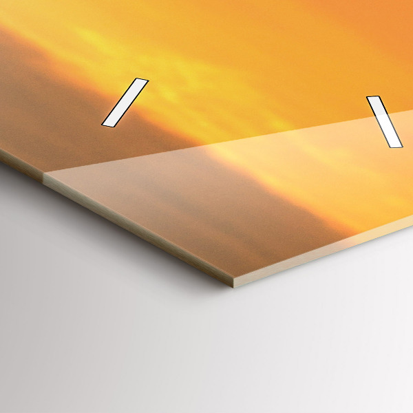 Modern vertical wall clock Lavender meadow France