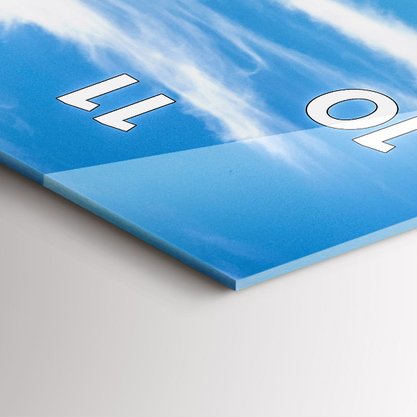 Modern vertical wall clock Chamonix Valley, French Alps