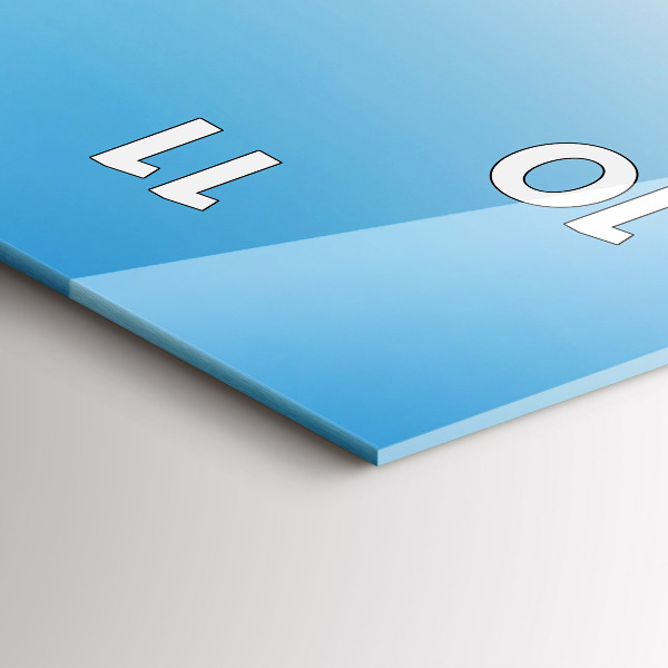 Modern vertical wall clock Mont Blanc Glacier Chamonix