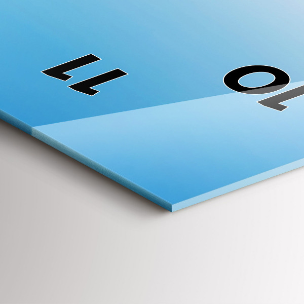 Modern vertical wall clock Mont Blanc Glacier Chamonix