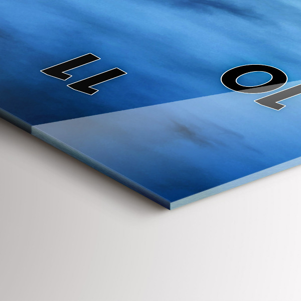 Modern vertical wall clock Temple in Bangkok Thailand