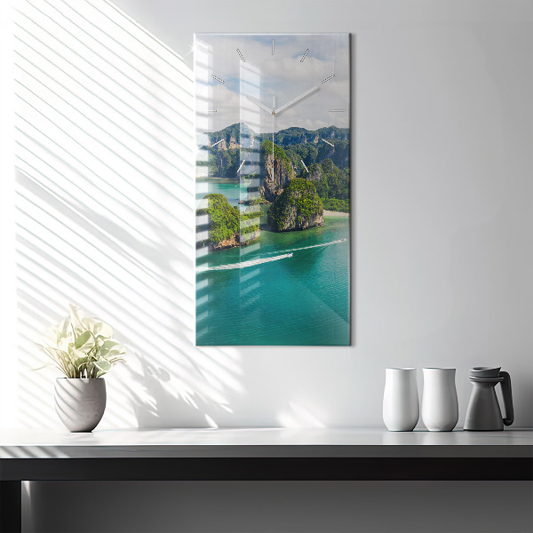 Modern vertical wall clock Island in Thailand