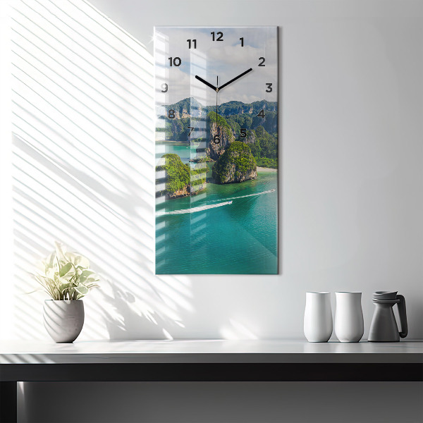 Modern vertical wall clock Island in Thailand