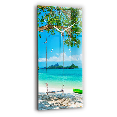 Modern vertical wall clock Sunny island Thailand