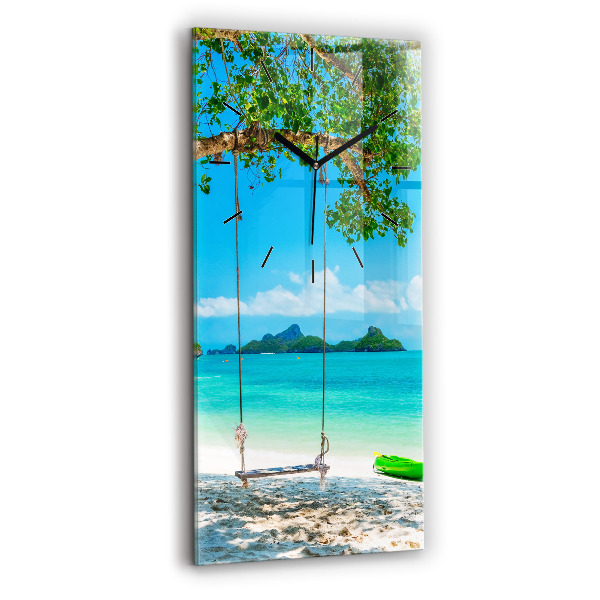 Modern vertical wall clock Sunny island Thailand