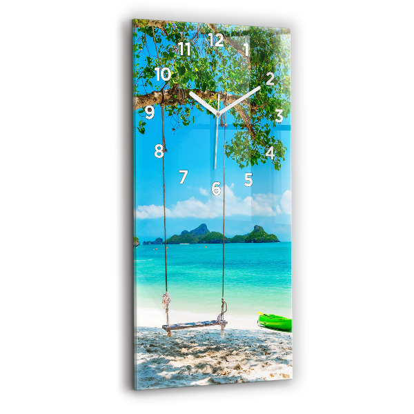 Modern vertical wall clock Sunny island Thailand