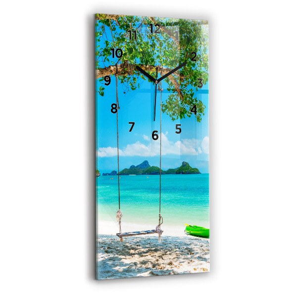 Modern vertical wall clock Sunny island Thailand