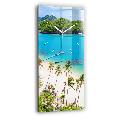 Modern vertical wall clock National Park Thailand