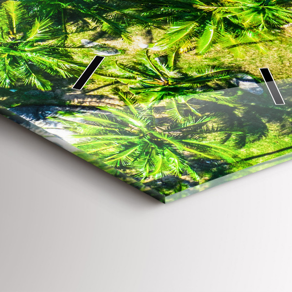 Modern vertical wall clock Tropical beach Koh Tao