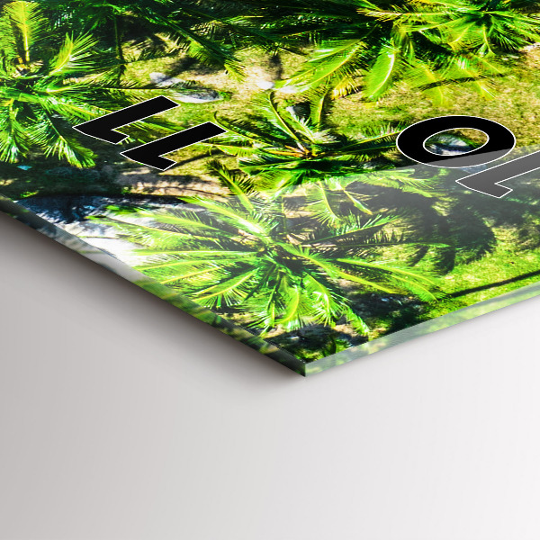 Modern vertical wall clock Tropical beach Koh Tao