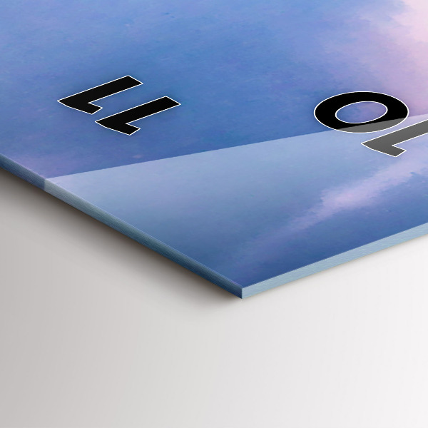 Modern vertical wall clock Geyser on the island of Iceland