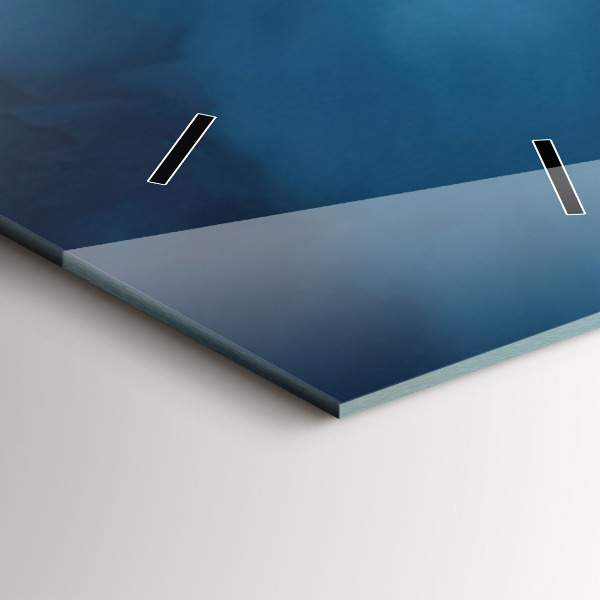 Modern vertical wall clock Tent in the mountains of Iceland