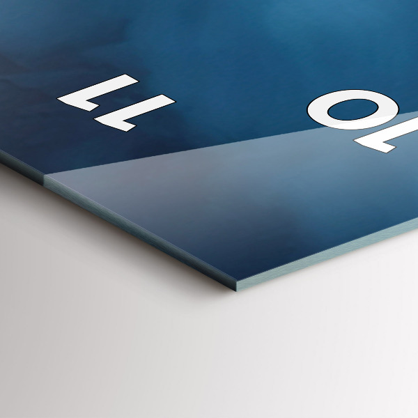 Modern vertical wall clock Tent in the mountains of Iceland