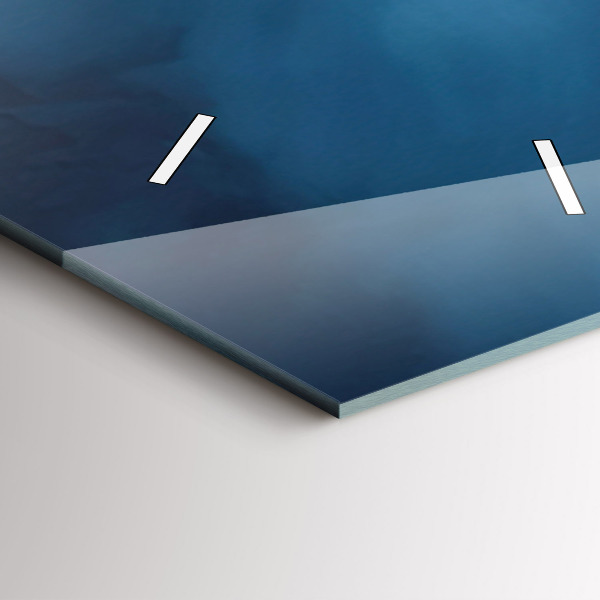 Modern vertical wall clock Tent in the mountains of Iceland